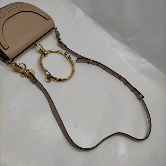 Authentic Chloe Beige Leather Hand Bag mon689-110525 - Picture 7 of 16